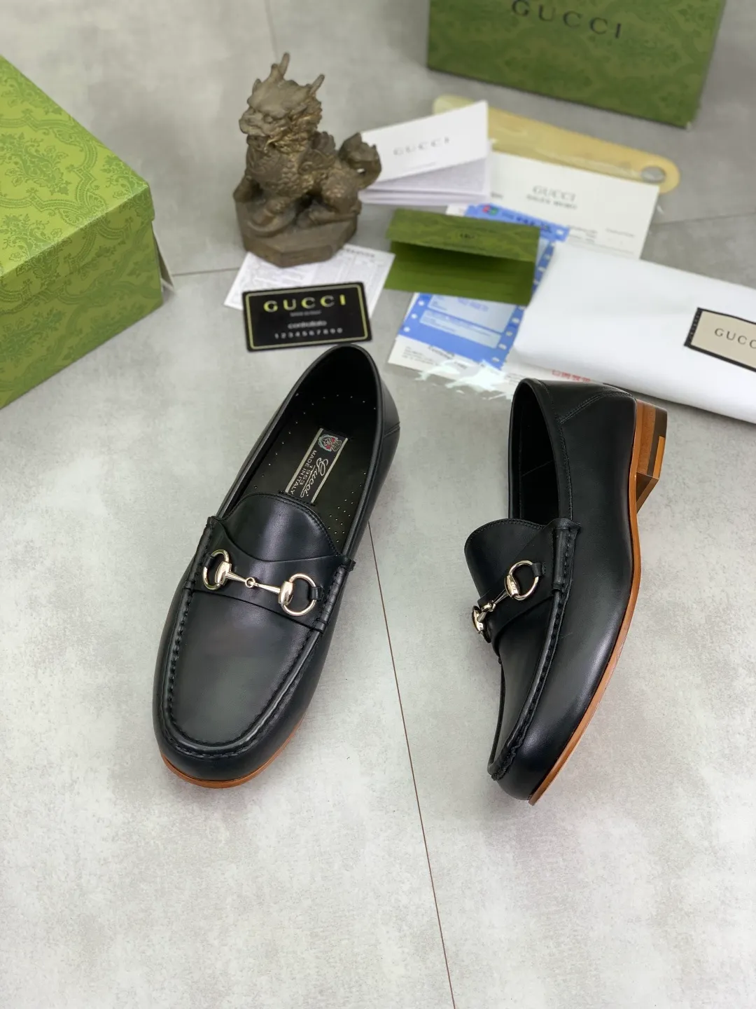 Men's men's shoes 💰P540 [New style] Water-dyed cowhide 💰💎💎💎 [Gucci] Gucci high-end men's formal business leather shoes, original order 1:1 authentic goods! Original imported high-end washed calfskin, original metal buckle, imported first-layer cowhide lining for feet, original outsole, men's shoe size: 38-44, multiple colors available